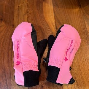 Obermeyer Pink and Black Mittens